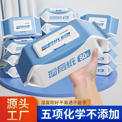 【3-Pack Wet Toilet Paper】Family Cleaning Wet Wipes for Per