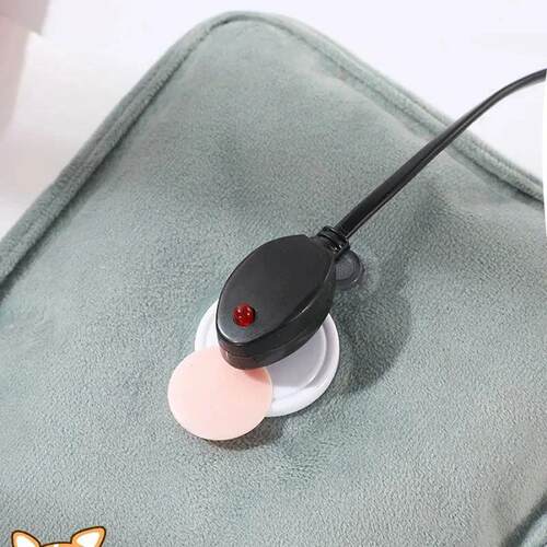 EU Plug Hand Warmer Electric Hot Water Bag Winter Soft Plush