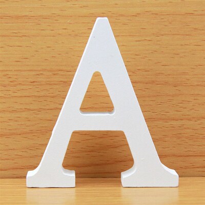 8 CM Letras Decorativas Grandes White Wooden Letters Home De