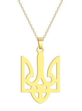 LUTAKU Stainless Steel National Symbols Of Ukraine Pendant N
