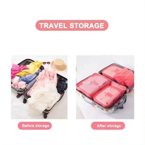 6PCS Set Travel Organizer Storage Bags Multifunction