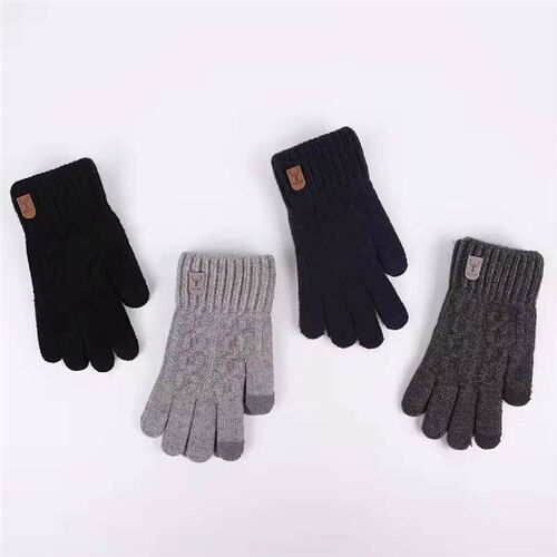 New Mens Warm Gloves Winter Touch Screen Plus Fleece Gloves