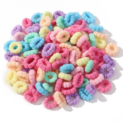 Colourful Ins Cloud Elastic Hair Ropes for Girls Cute Elasti