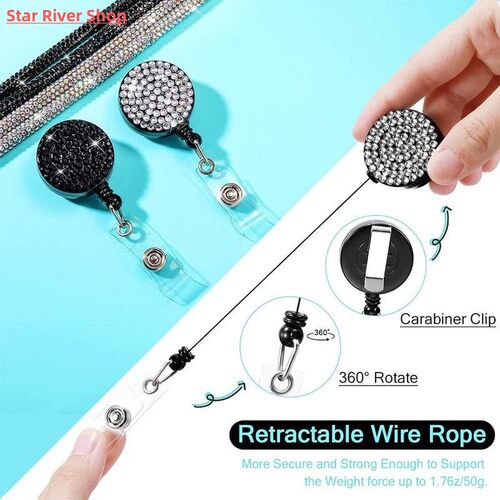 1 Pc Fashion Card Holder Lanyard for Women Retractable Badge