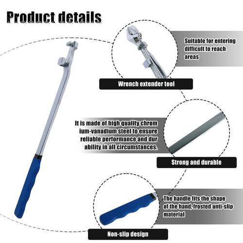 Wrench Extender Tool Bar 15inch Long Universal Torque Adapto