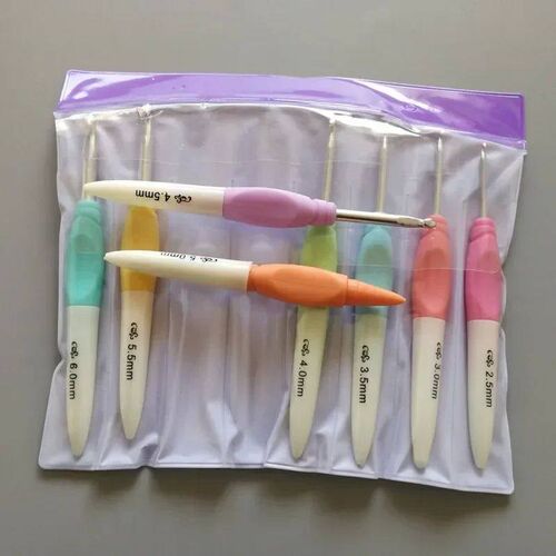 Crochet Hook Mix Size Crochets Soft Handle DIY Knitting Need