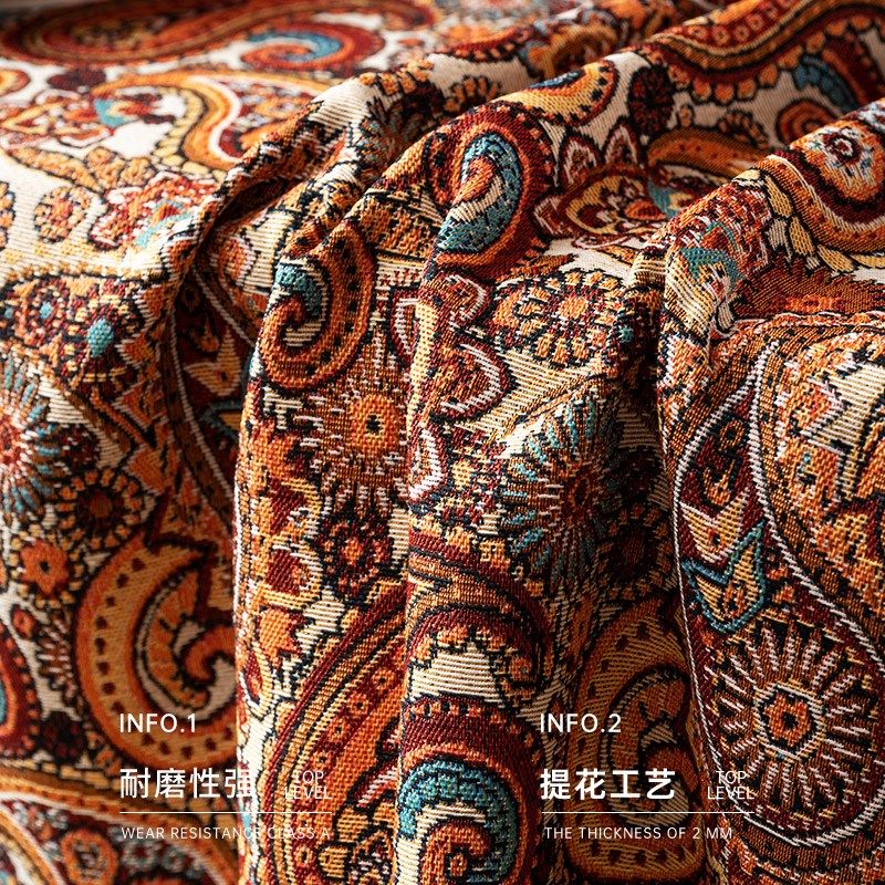 提花桌布布艺餐桌布盖布台布长方形民族风大花喜庆桌垫餐厅高档,居家布艺,桌布,淘宝优惠券,粉丝福利购,淘宝优惠卷