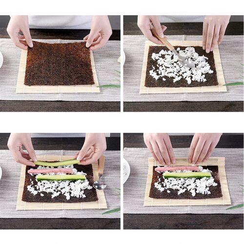 DIY Bamboo Sushi Maker Rolling Mat Sushi Tools Rice Rollers