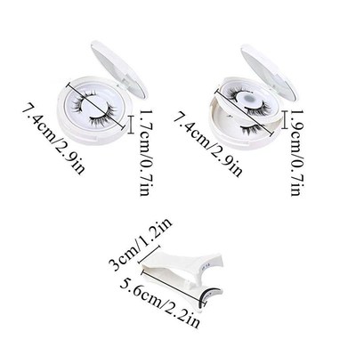 1 Pair Magnetic False Eyelashes 3D Makeup Eyelash Extension