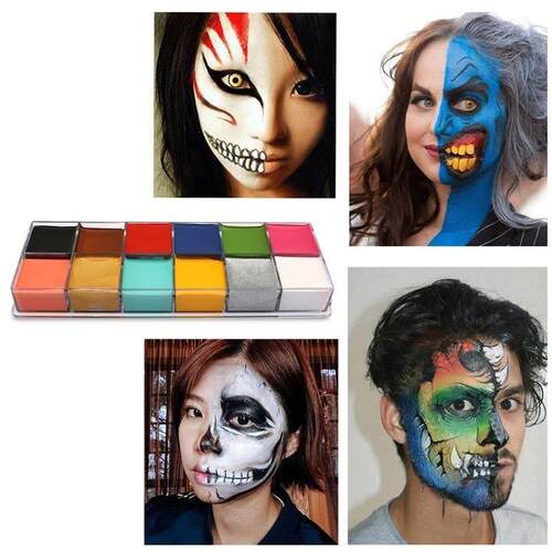 12 COlOrS FACe BOdy PANTNg ArT NON TOxC SAFe Ol PANT HA