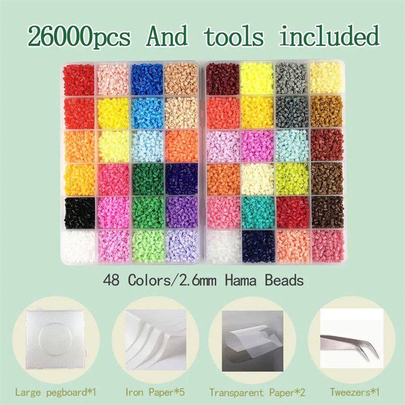 2.6mm Hama Beads Fuse Perler Iron Beads Tool and Template Ed