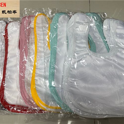 10pcs/Lot DIY Sublimation Blank Baby Bib Handkerchi with loo