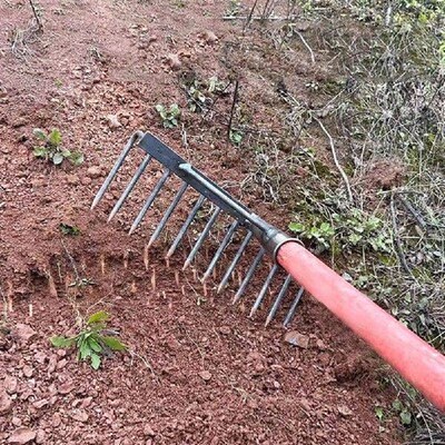 High Carbon Steel Gardening Weeding Rake Multifunctional