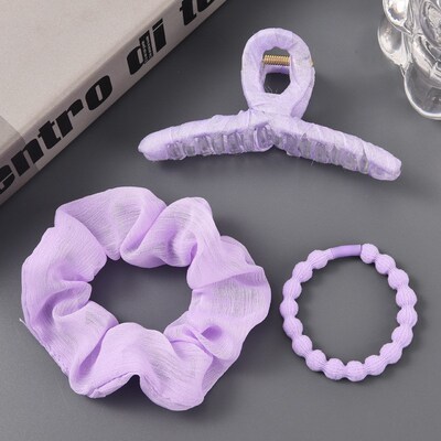 Vintage Periwinkle Hair Ornaments Sweet Hair Clips Headbands