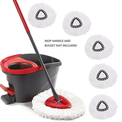 5PCS Mop for Vileda Wring Mopping Replacement Clean Microfib