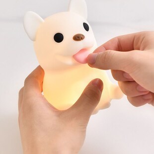 DASHING  Bulldog Lamp 斗牛犬 硅胶伴睡灯 拍打感应 延时关灯
