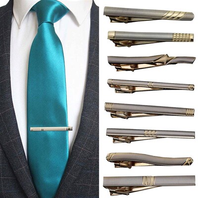Luxury Design Metal Tie Clip Men Wedding Necktie Tie Clasp C