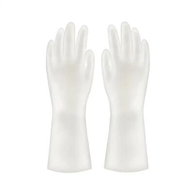 Female waterproof rubber latex dishwashing gloves kitchen du