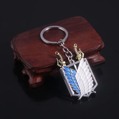 Hot Anime Attack On Titan Keychain Shingeki No Kyojin Wings