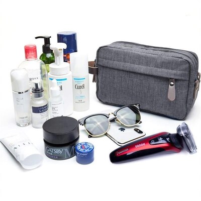 Toiletry Bag for Men Small Nylon Dopp Kit Lightweight Travel
