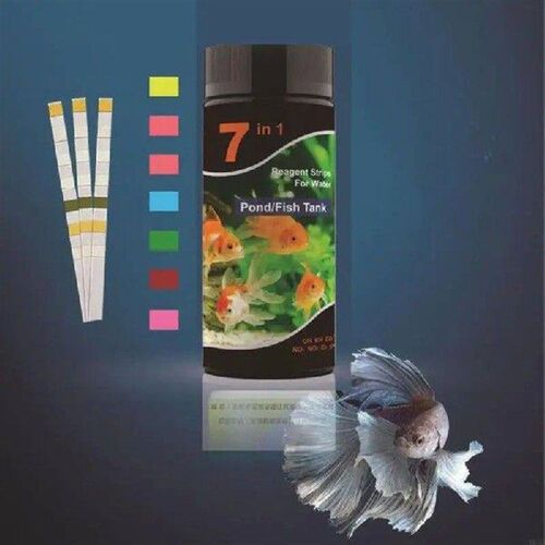 A6HD 7 in 1 Aquarium Swimming Pool PH Test Strips Water