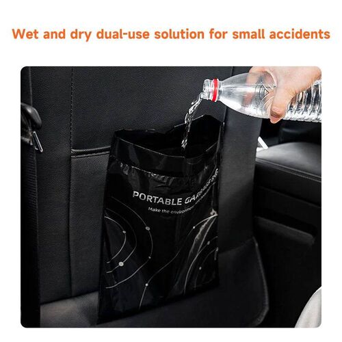40PCS Adhesive Car Mounted Garbage Bag Self-Adhesive Disposa