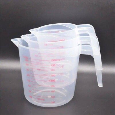 Plastic Measuring Cup Jug Pour Spout Surface Kitchen Tool