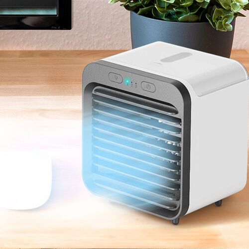 Electric Fan Air Cooler Mini USB喷雾降温宿舍冷风机加湿水风扇