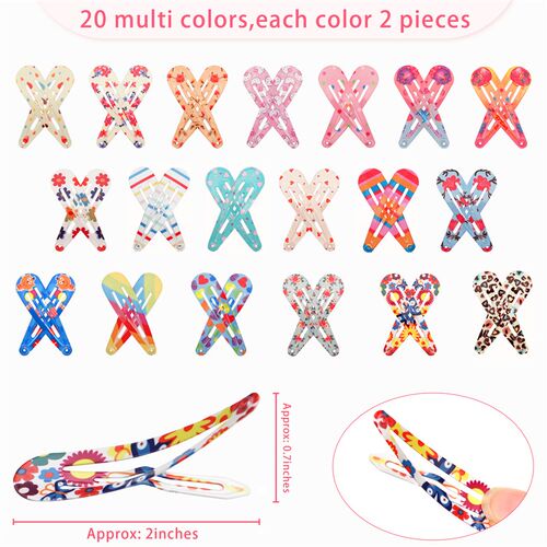 20/40pcs Women Girls Hair Clips Hairpins Barrettes Slid Clip