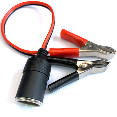 汽车载改装延长带线夹子点烟器母头V2v大功率母座插头底座