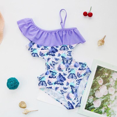 Summer Girls Swimsuit for 14 Years Old Girl Swimwear Kids C