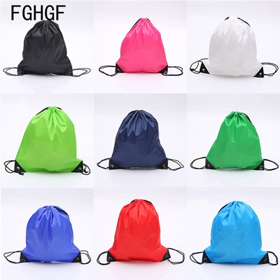Portable Men Women Sports Gym Bag Nylon Drawstring Bags Belt