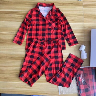 Christmas Pajamas Set Family Matching Outfits Adult Kid Baby
