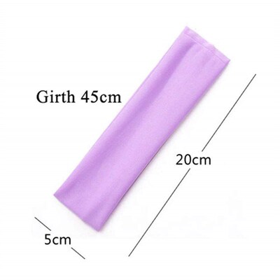 Fashion Absorbing Sweat Yoga Headband Candy Color Wide White