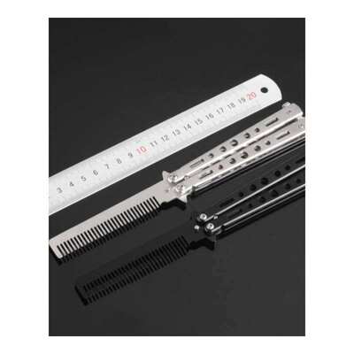Knife Comb Practice Training Folding Butterfly Camping Stain