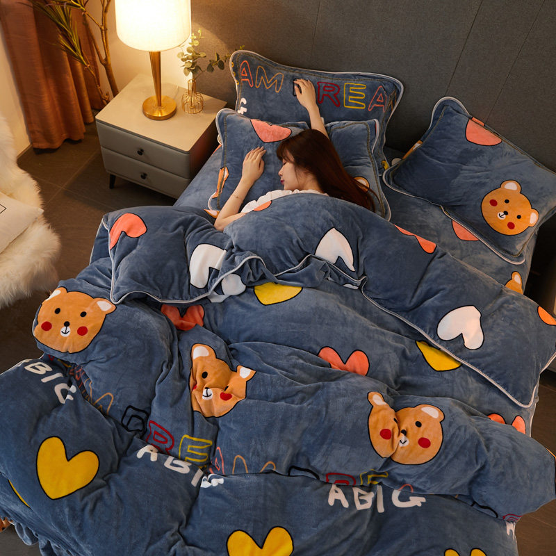 珊瑚绒被被罩单件牛奶法兰绒面面绒单人保暖冬季加厚,床上用品,被套,淘宝优惠券,粉丝福利购,淘宝优惠卷