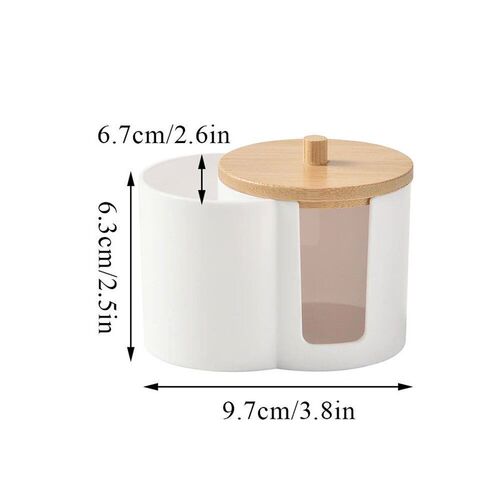 Cotton Round Pad Holder Powder Puff Storage Box Home Cotton