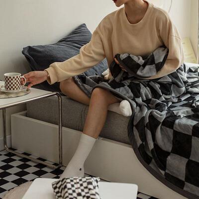 Soft Blanket Warm Thermal Fleece Blankets for Couch Bed Sofa