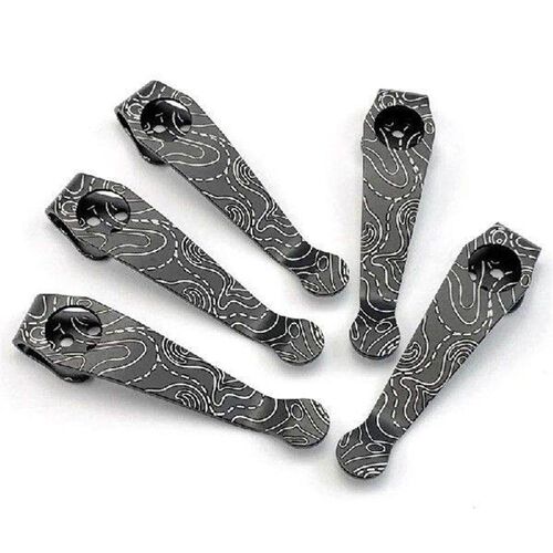 1/2PCS Titanium Alloy Knife Back Clip 3-hole Folding knife