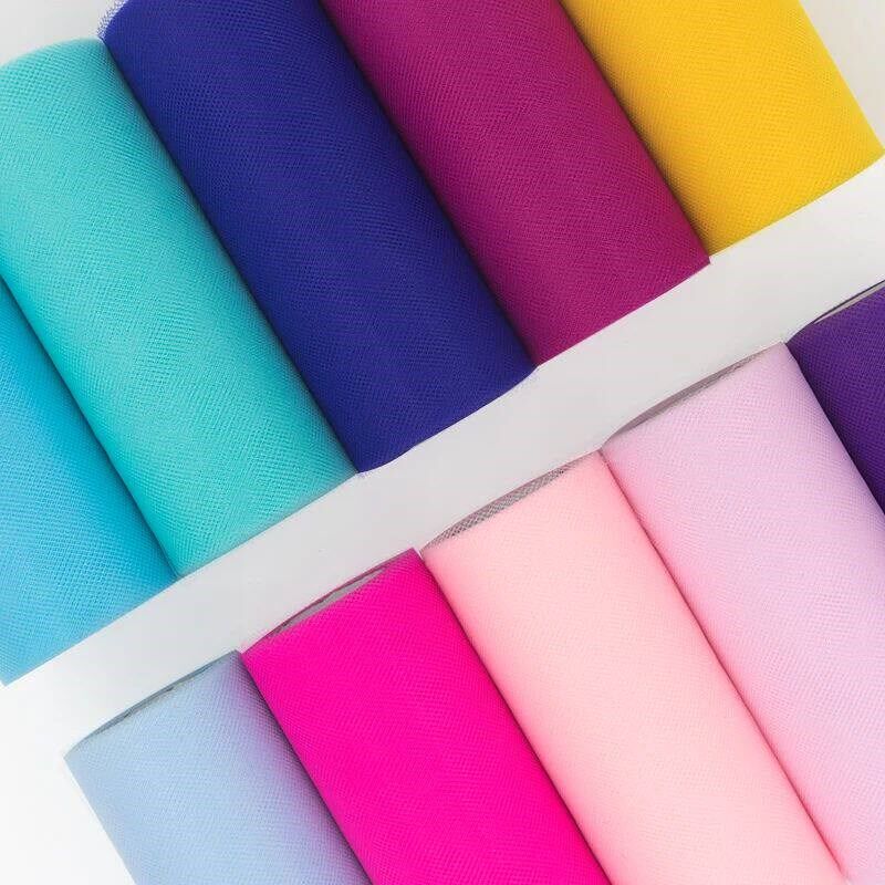 Tulle Roll Spool 25 Yards 15cm White Organza Roll Red Blue T - 实物图