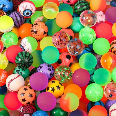 12/30Pcs Mini Colorful Bouncy Ball Toy Children Birthday Par