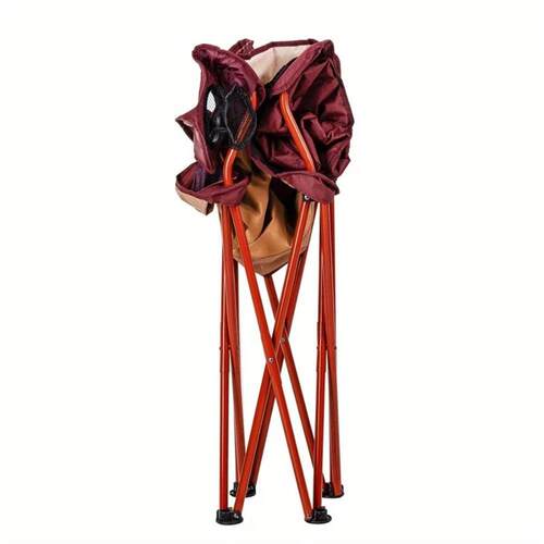 Oversized folding camping chair with cooler, progressive mou