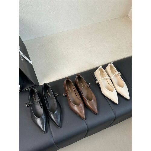 Pointed Toe Women Loafers Black Brown White Casual Mules Sho