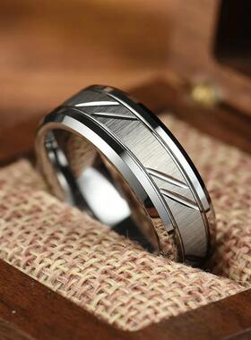 Classic Wave Pattern Couple Rings For Men Women High