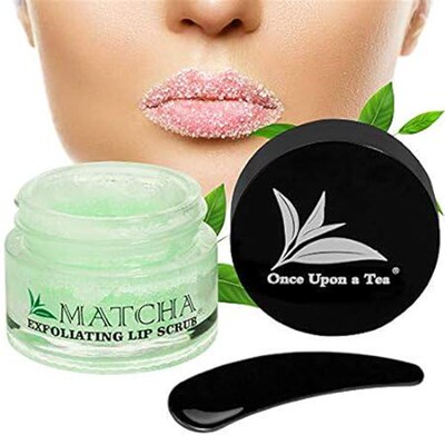 Exfoliating Green Tea Matcha Sugar Lip Scrub, Hydrating T