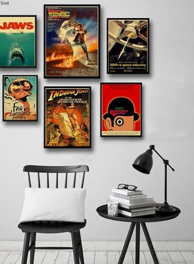 Buy Three Get Four Old Film Retro Poster Movie Jaws Indiana