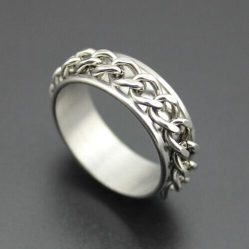 High Quality Titanium Steel Rotatable Rings Mens Stainless