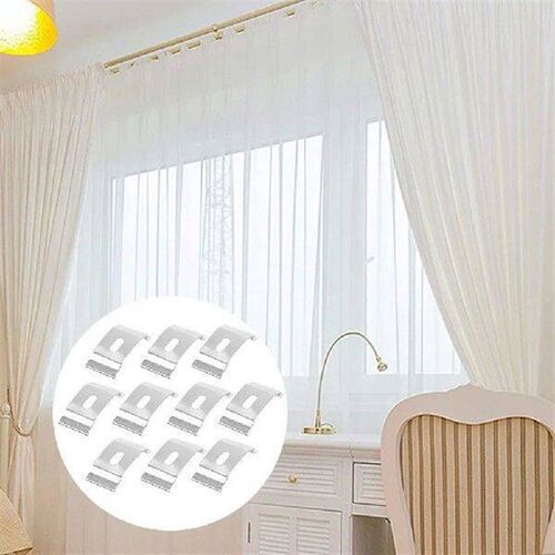 10 Pcs Curtain Installation Code Curtains Rods Louver