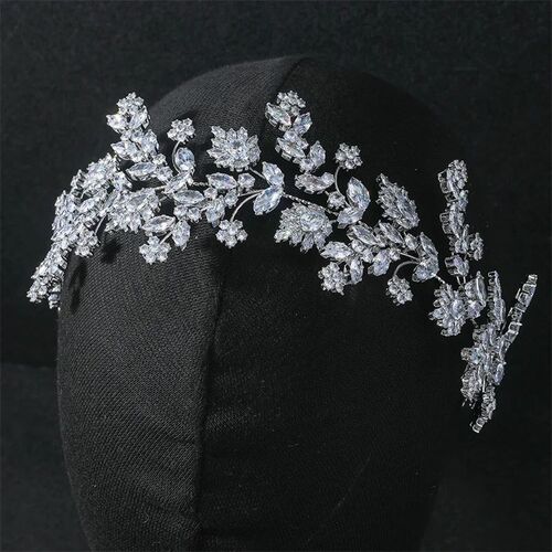 Luxury Wedding Hair Accessorie Full Zirconia Brides Tiaras H