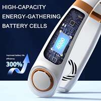 New Hanging Neck Fan Ice Magnet Cooler Digital Display Recha thumbnail 5